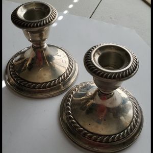 1950s Gotham sterling candle holders.